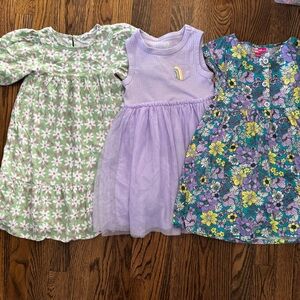Charming Kids Floral and Pastel Dress Trio